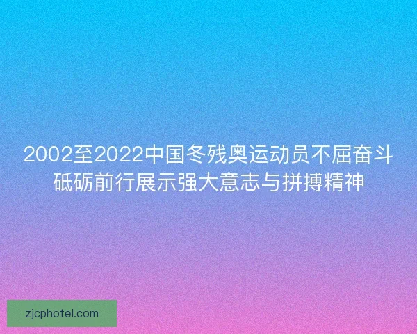 2002至2022中国冬残奥运动员不屈奋斗砥砺前行展示强大意志与拼搏精神